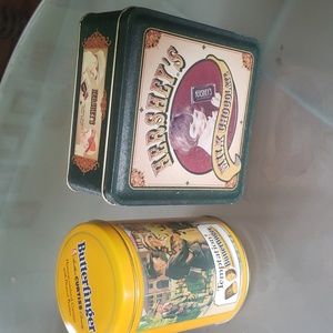 Two Limited Edition Metal Tins: Hersheys Vintage Edition #5 and Butterfinger Tin